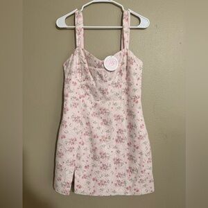 Storia Pink Floral Mini Dress